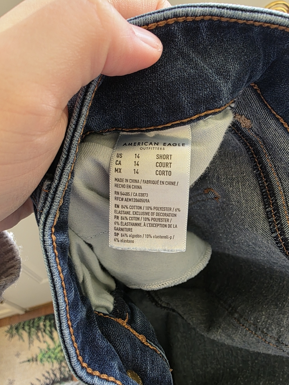 American Eagle High Rise Jeggings Size 14 Short - Picture 6 of 6